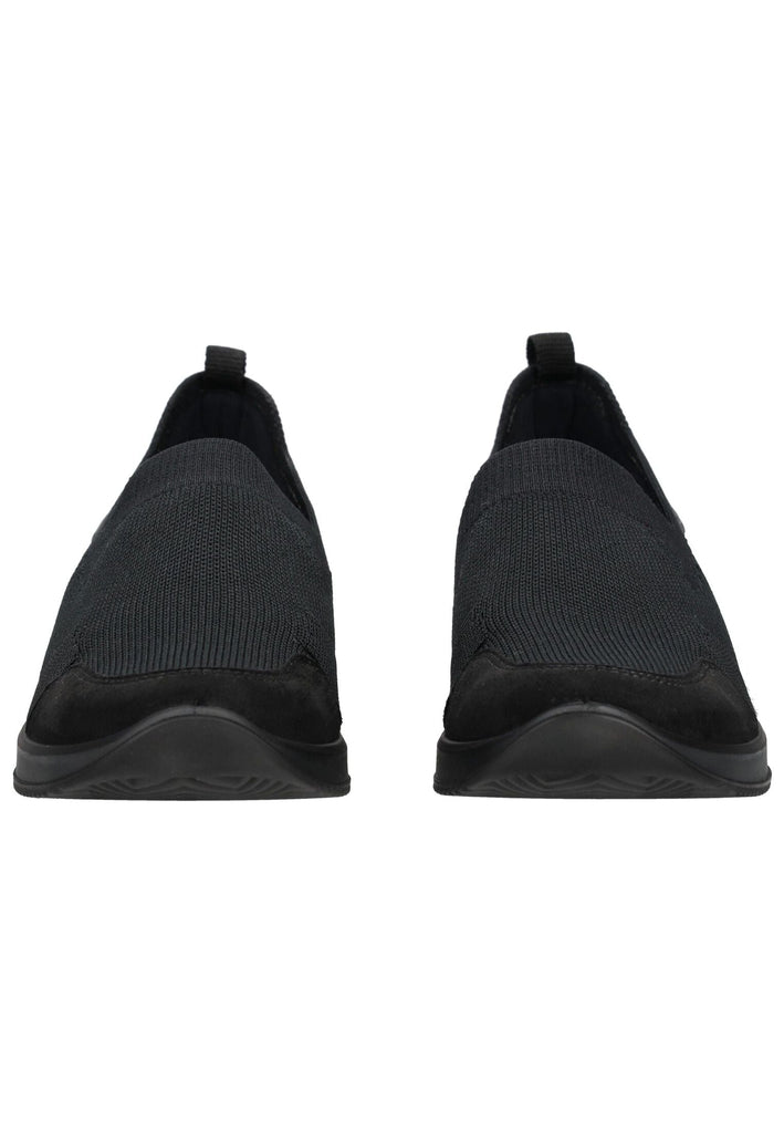 ara Slipper Leder/Textil Schwarz