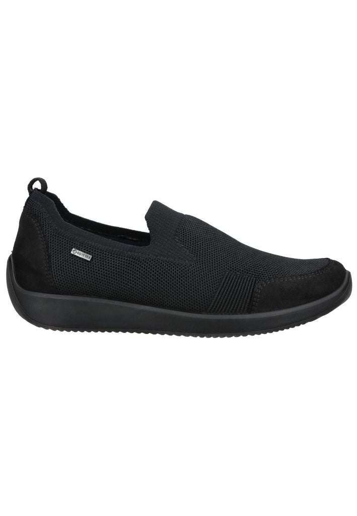 ara Slipper Leder/Textil Schwarz