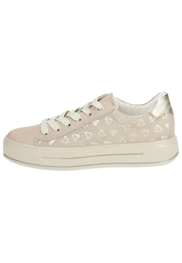 Sneaker ara Sneaker Leder/Textil Beige/Gold