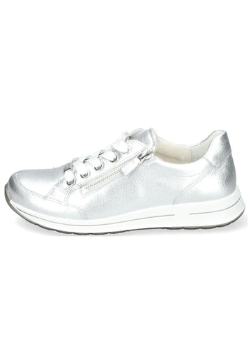 Sneaker ara Sneaker Leder/Textil Silber