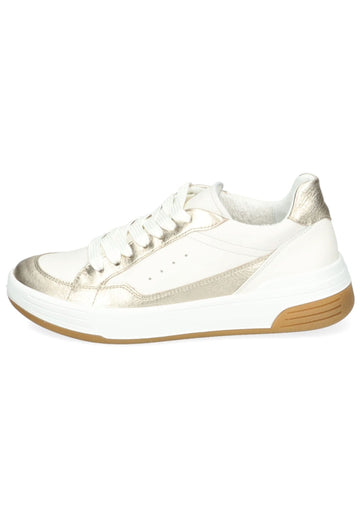Sneaker ara Sneaker Leder Weiß/Gold
