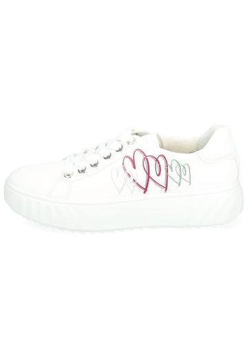 Sneaker ara Sneaker Leder Weiß/Pink