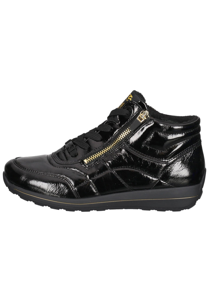 Sneaker ara Sneaker Lederimitat Schwarz Lack