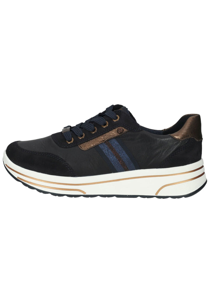 Sneaker ara Sneaker Veloursleder Blau/Braun