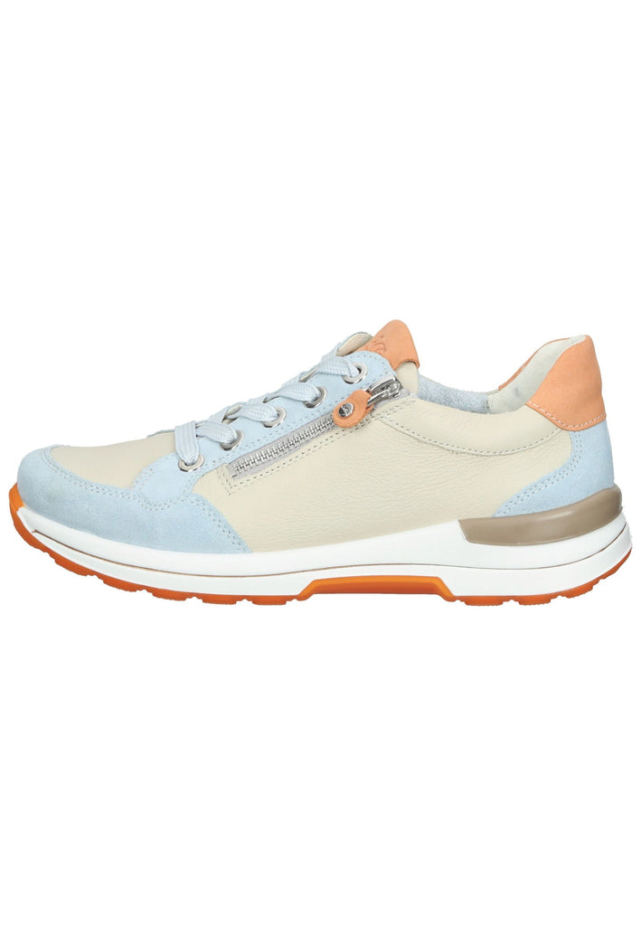 Sneaker ara Sneaker Veloursleder Blau/Orange