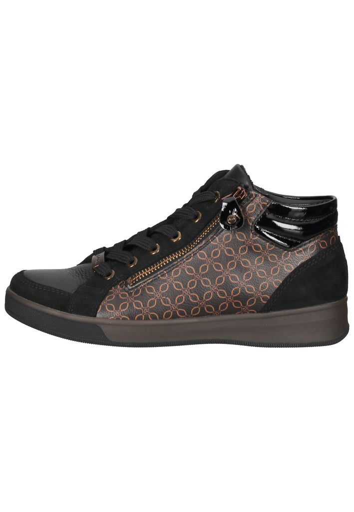 Sneaker ara Sneaker Veloursleder Schwarz/Braun