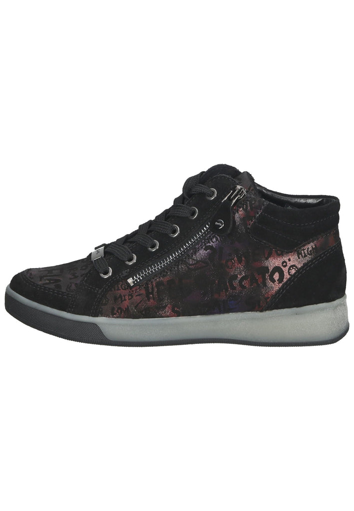 Sneaker ara Sneaker Veloursleder Schwarz/Grau