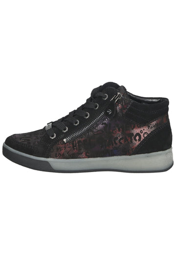 Sneaker ara Sneaker Veloursleder Schwarz/Grau
