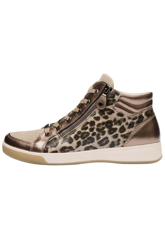 ara Sneaker Glattleder Leopard