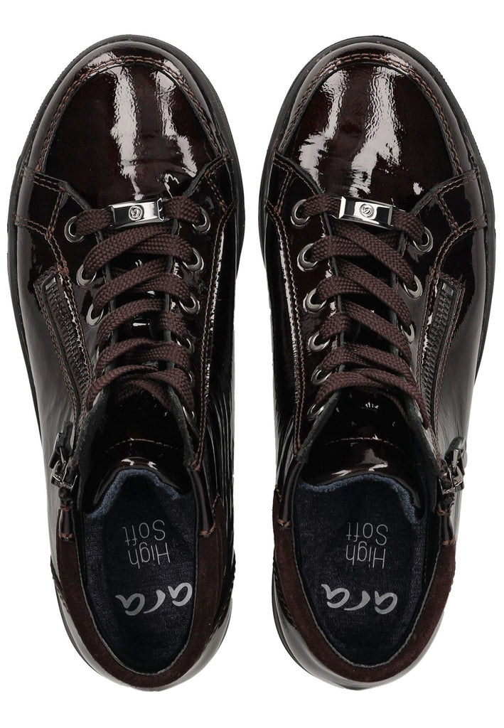 ara Sneaker Glattleder Marone