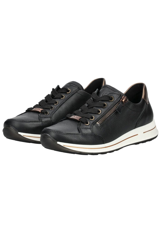 ara Sneaker Glattleder Schwarz