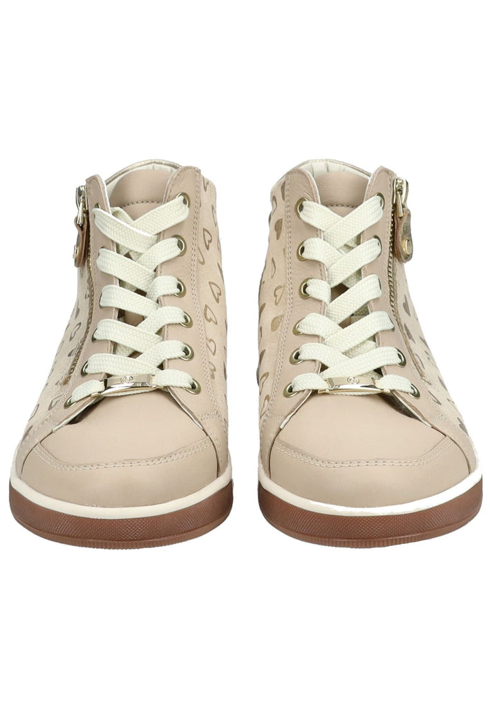 ara Sneaker Leder Beige/Gold