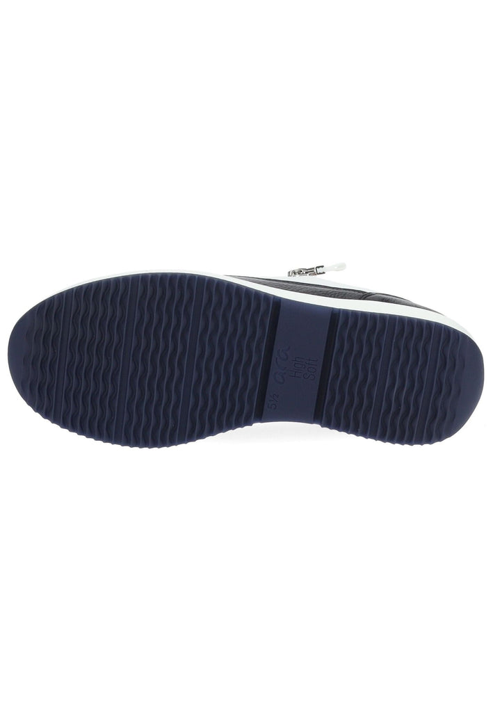 ara Sneaker Leder Blau/Weiß