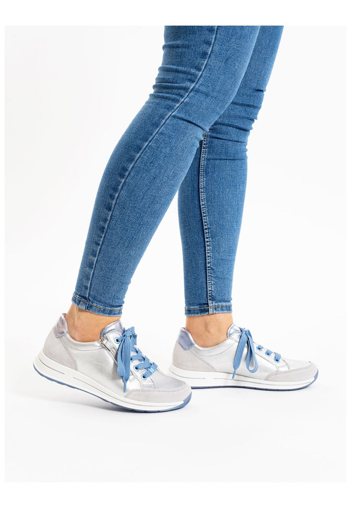 ara Sneaker Leder Grau