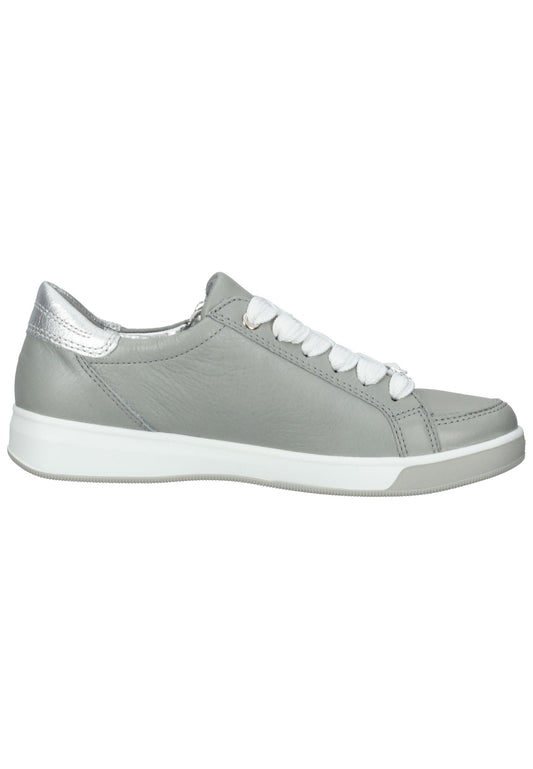 ara Sneaker Leder Hellgrau/Silber