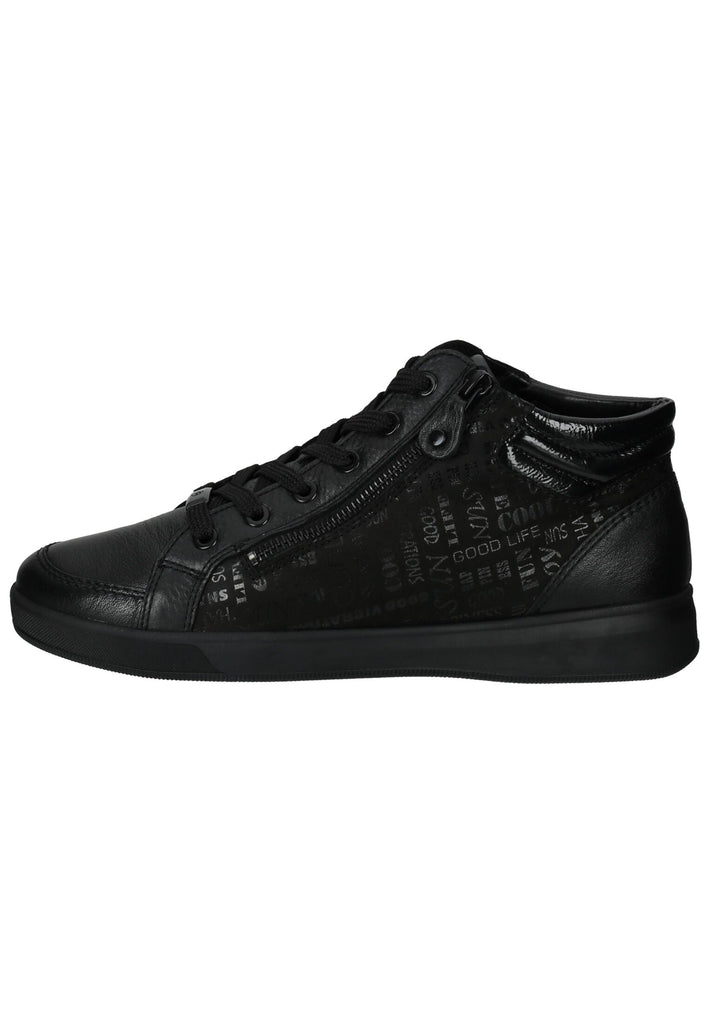 ara Sneaker Leder Schwarz/Schwarz