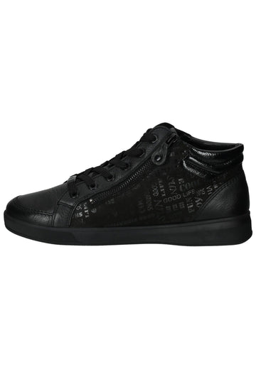 ara Sneaker Leder Schwarz/Schwarz