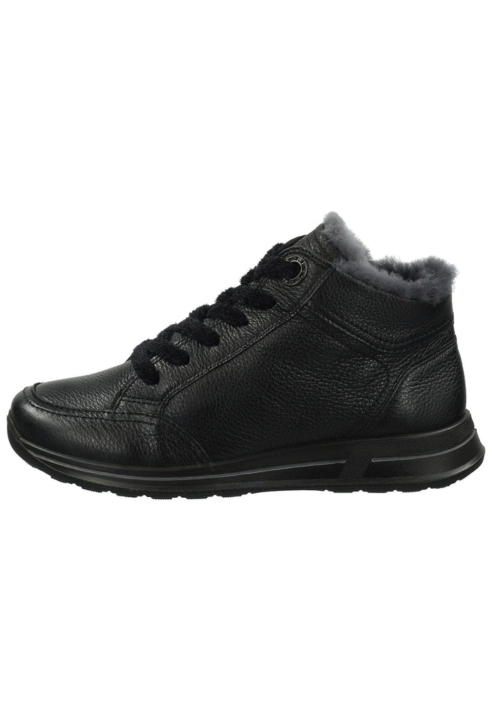 ara Sneaker Leder Schwarz Warmfutter
