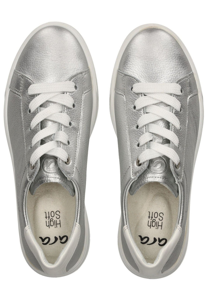 ara Sneaker Leder Silber