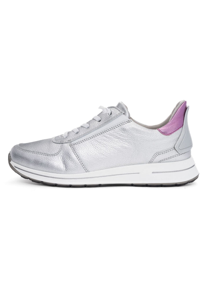 ara Sneaker Leder Silber/Rosa