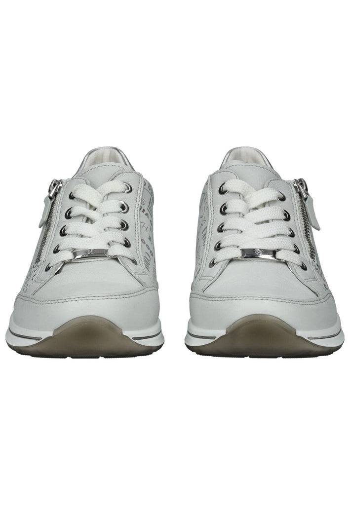 ara Sneaker Leder Silber/Weiß
