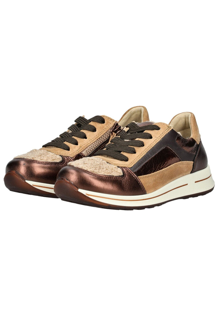 ara Sneaker Leder/Textil Bronze Warmfutter