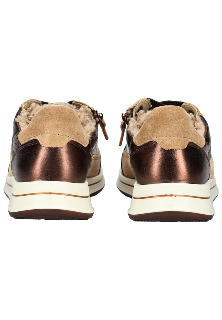 ara Sneaker Leder/Textil Bronze Warmfutter