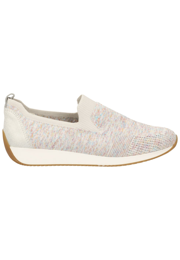 ara Sneaker Leder/Textil Candy/Weiß