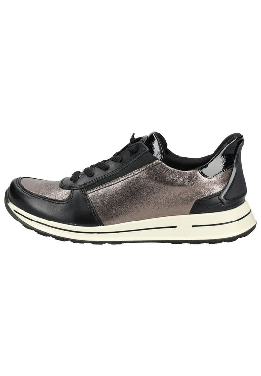 ara Sneaker Leder/Textil Schwarz Kombi
