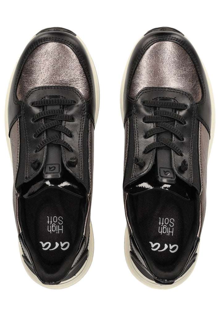 ara Sneaker Leder/Textil Schwarz Kombi