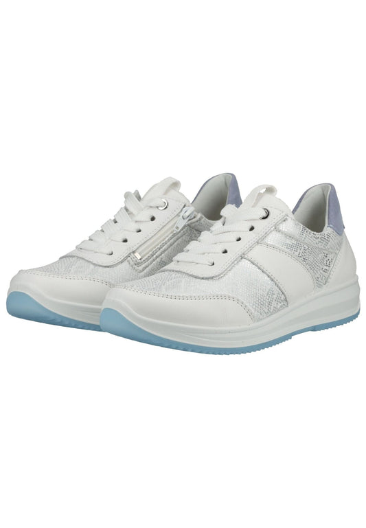 ara Sneaker Leder/Textil Weiß/Blau