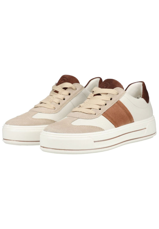 ara Sneaker Leder Weiß/Braun