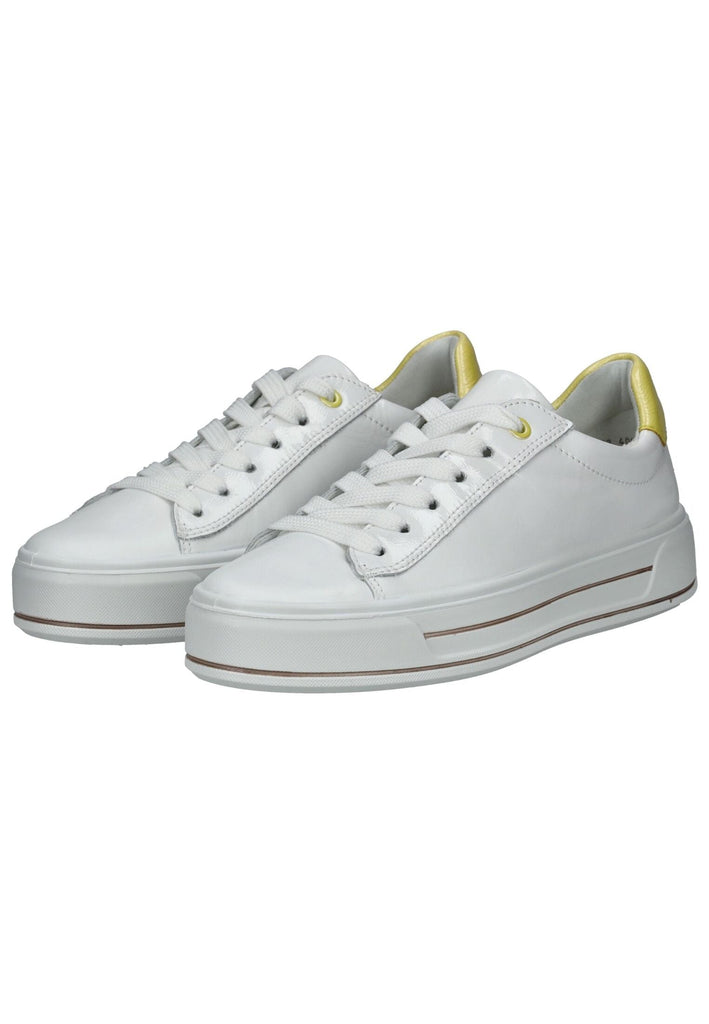 ara Sneaker Leder Weiß/Gelb