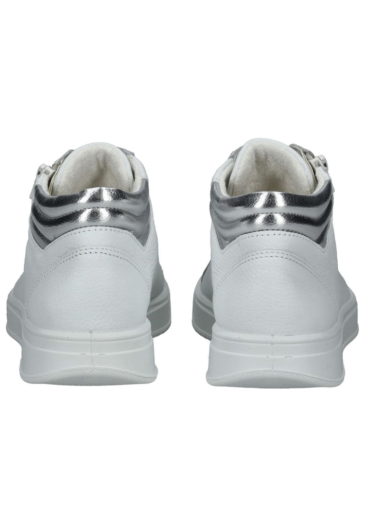 ara Sneaker Leder Weiß/Silber