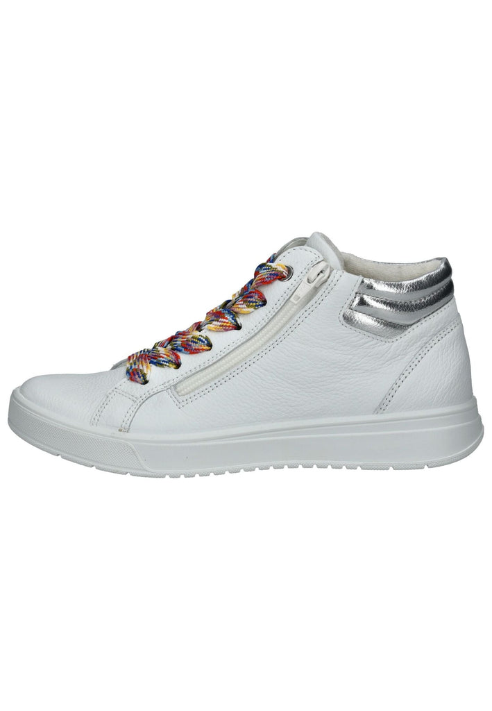 ara Sneaker Leder Weiß/Silber