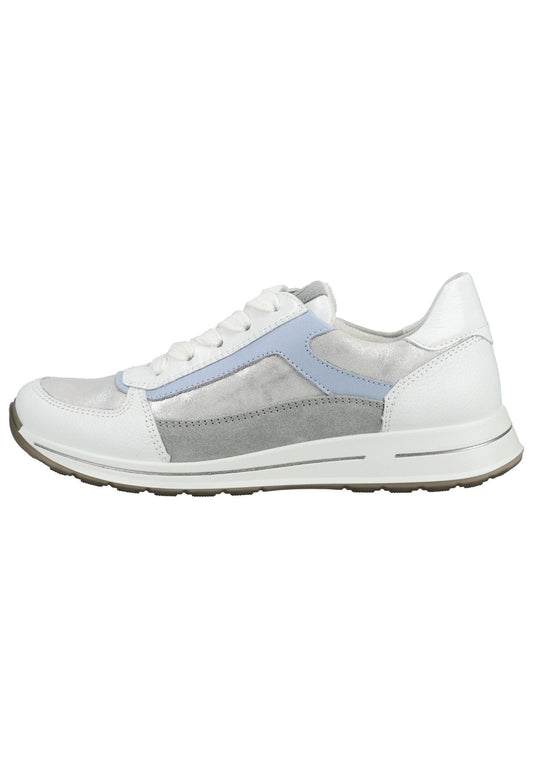 ara Sneaker Leder Weiß/Silber