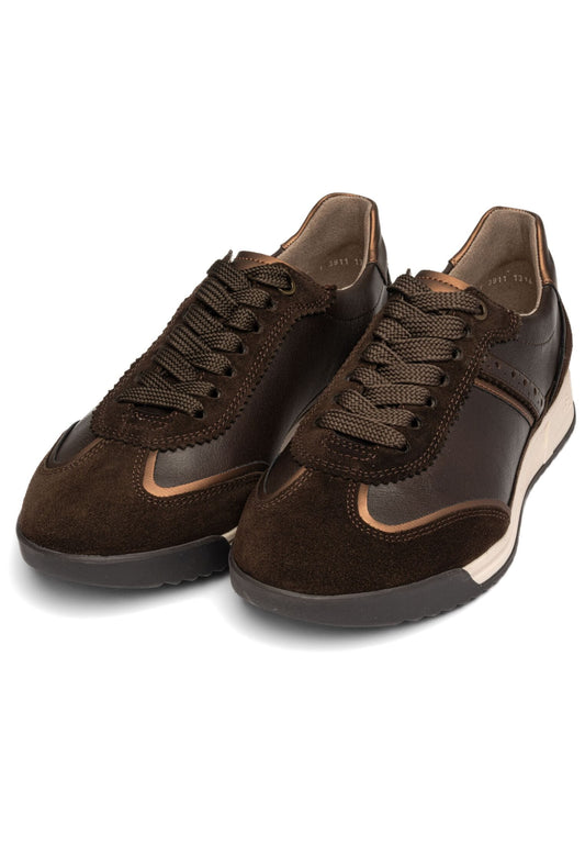 ara Sneaker Lederimitat Braun