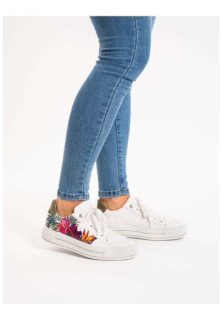 ara Sneaker Lederimitat Weiß