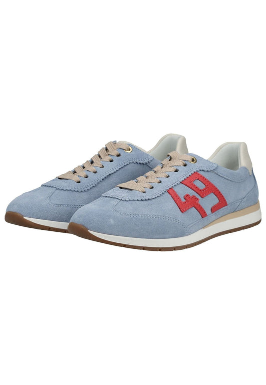 ara Sneaker Veloursleder Blau/Rot