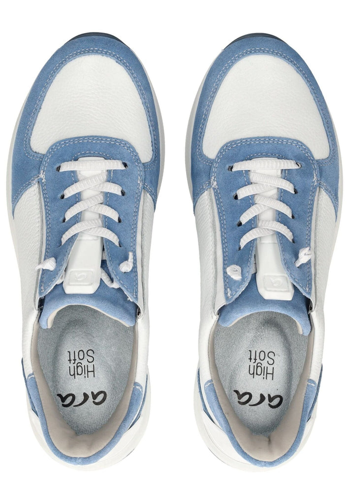 ara Sneaker Veloursleder Blau/Weiß
