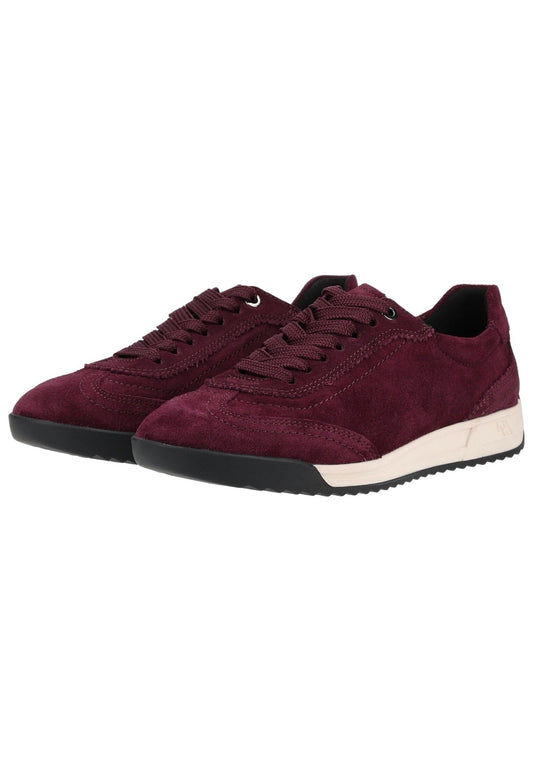 ara Sneaker Veloursleder Dunkelrot