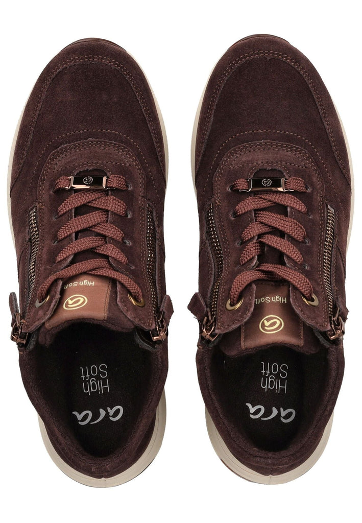 ara Sneaker Veloursleder Marone
