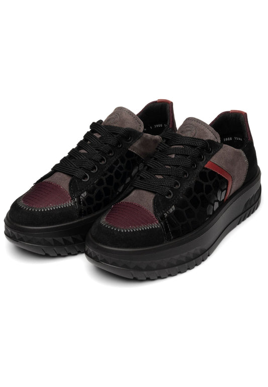 ara Sneaker Veloursleder Schwarz