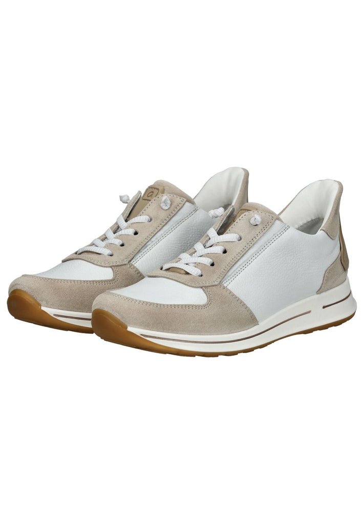 ara Sneaker Veloursleder Weiß/Beige