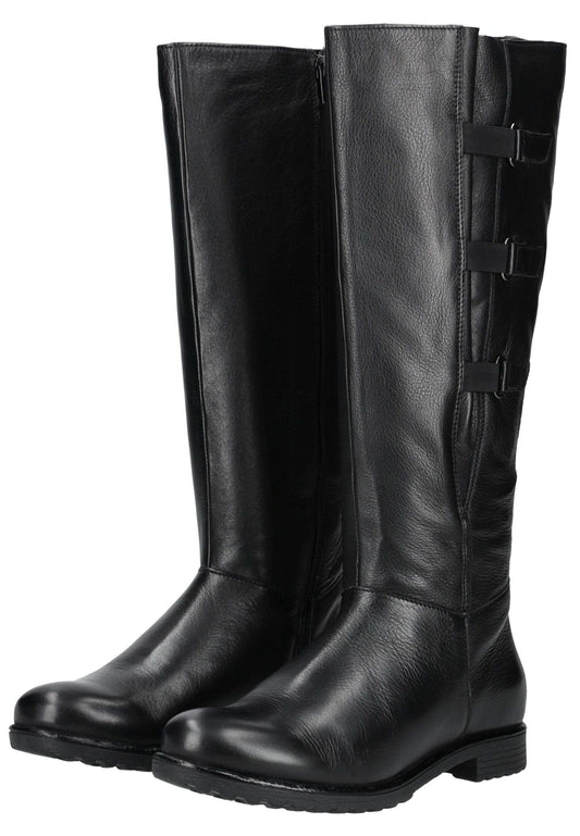 ara Stiefel Glattleder Schwarz Warmfutter