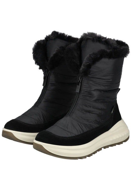 ara Stiefel Textil Schwarz Warmfutter