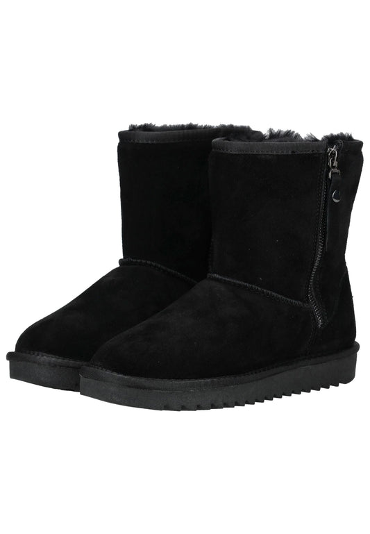 ara Stiefel Veloursleder Schwarz Warmfutter