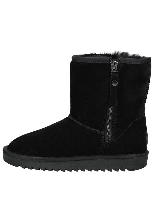 ara Stiefel Veloursleder Schwarz Warmfutter