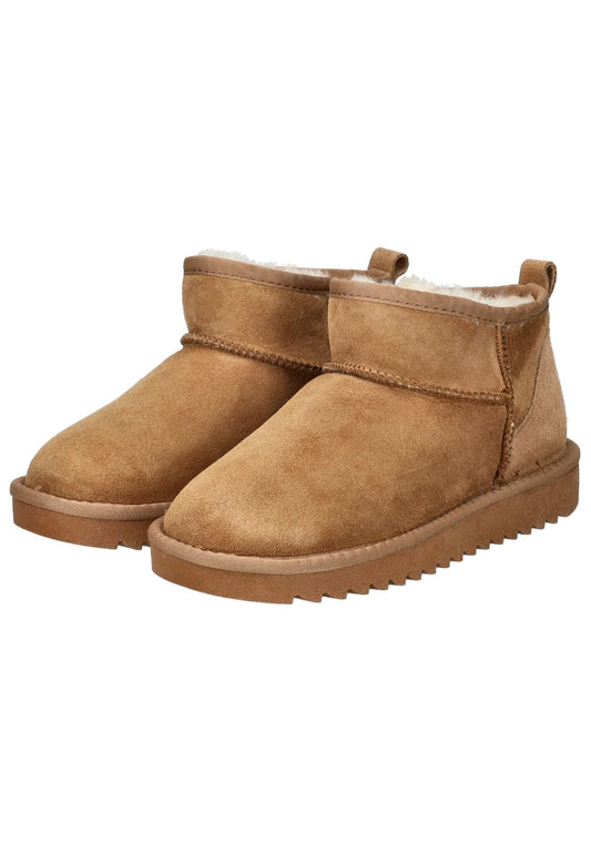 ara Stiefel Veloursleder/Textil Cognac Warmfutter
