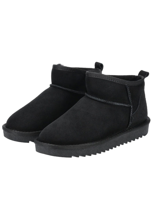 ara Stiefel Veloursleder/Textil Schwarz Warmfutter